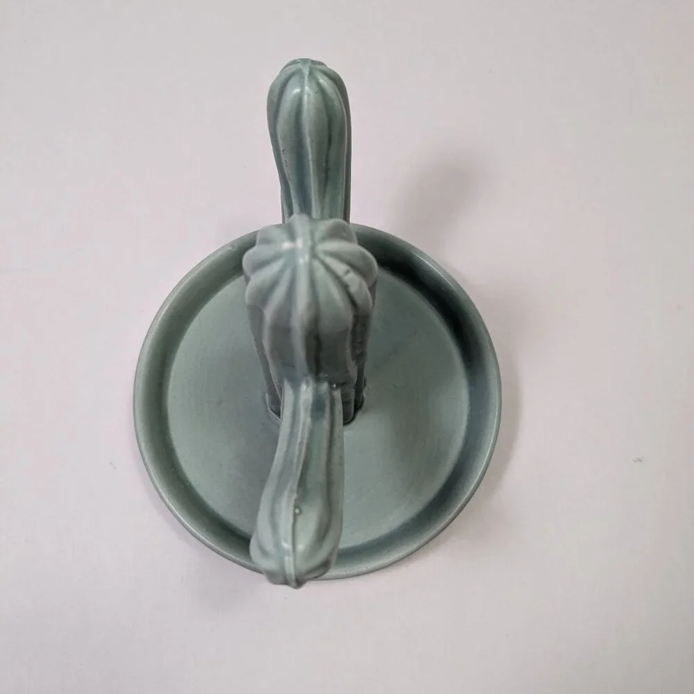 Cactus Ceramic Jewelry Dish Holder Display Green Home Decor Plant Lover Desert
